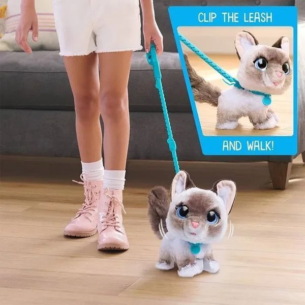Котёнок на поводке Wag-a-lots FurReal Friends Интерактивная игрушка T7971K фото