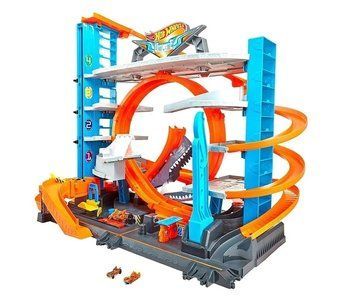 Hot Wheels FTB69 City Ultimate Garage with Shark Игровой набор Городской гараж с акулой T2519K фото