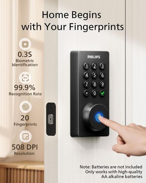 Philips Wi-Fi Door Lock (DDL242X-1HW) Умный звонок T9856V фото