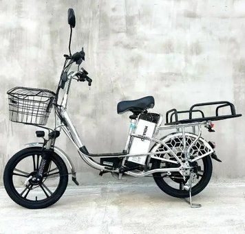 MINAKO PRO 18" 600W хром з розкладним сидінням - багажником Li-ion 48V 26Ah Електровелосипед T1249A фото