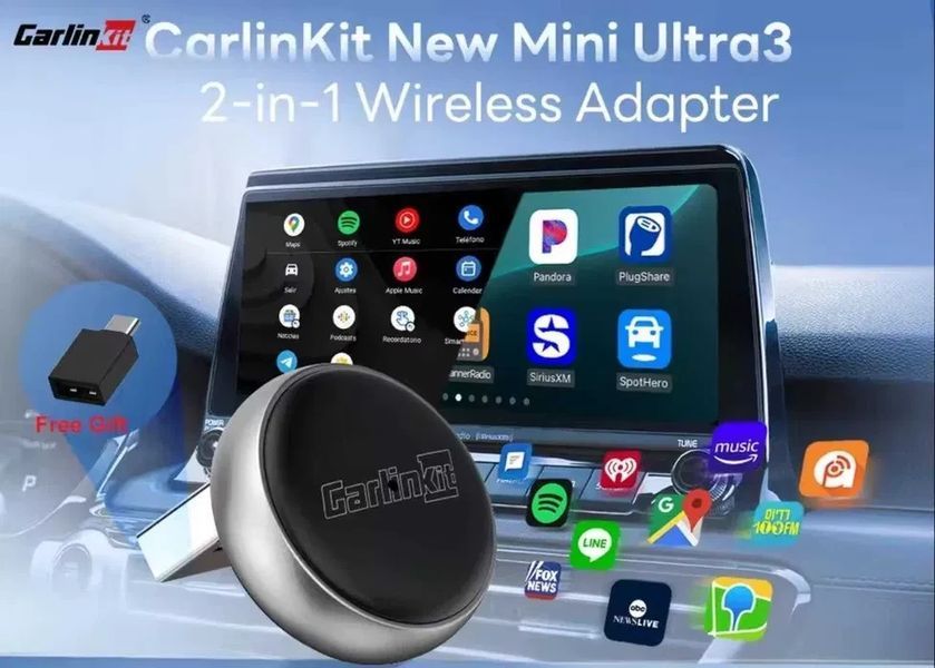 Carlinkit Mini Ultra 3 2AIR Адаптер для беспроводного подключения смартфона T1962K фото