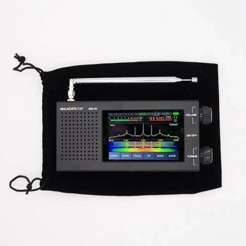 Malahit DSP SDR V5 FW 1.10d 10кГц-250МГц 400МГц-2ГГц 5Аг Портативний радіоприймач T2120K фото
