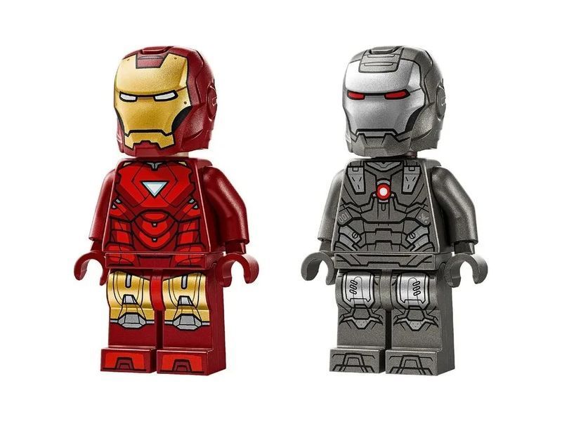 Конструктор LEGO Marvel (76320) Залізниця і бойова машина проти дронів-молотів T2198K фото