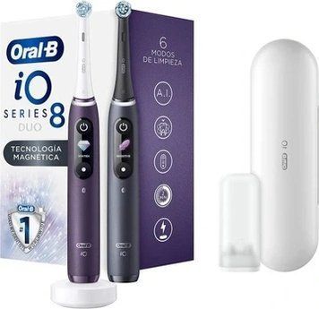 Oral-B iO 8 Duo Black/Purple Набор электрических зубных щеток T7523K фото