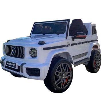 Mercedes-Benz G-Class AMG White Дитячий електромобіль T3388L фото