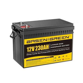 Акумулятор LiFePo4 BASEN green 12V 230AH T9243K фото