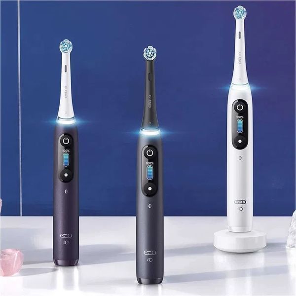 Oral-B iO 8 Duo Black/Purple Набір електричних зубних щіток T7523K фото