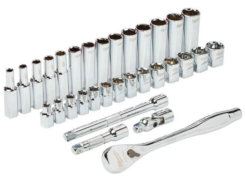 Milwaukee 3/8" 32 шт (4932464945) Набір метричних головок T7899К фото