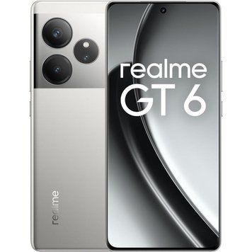 Realme GT6 5G 16/512Gb Fluid Silver Global Version Snapdragon 8s Gen 3 5500 мАч T3541B фото