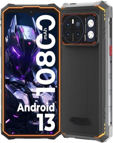 Hotwav Cyber 13 Pro 12/256GB Global NFC Orange Tiger T619 10800 мАг Захищений смартфон T3945S фото