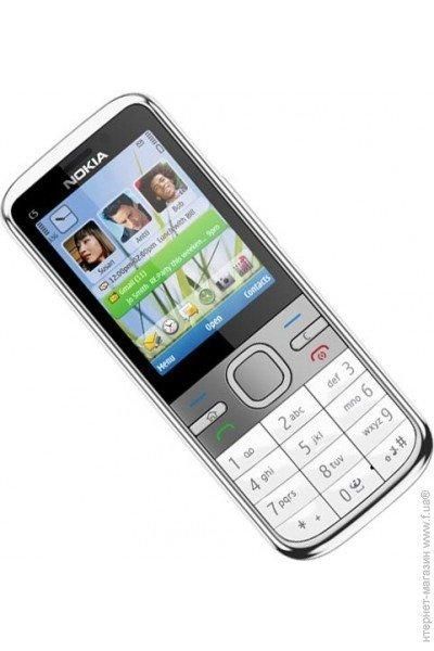 Nokia C5 кнопочный мобильный телефон (оригинал) White 1050 мАч T1069 фото