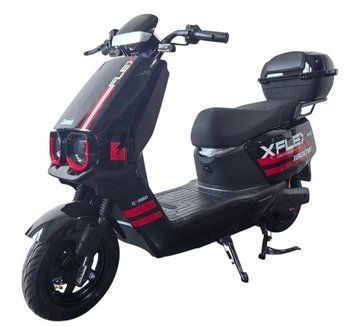 Corso &laquo;FLEX&raquo; 1800W графеновий акб 72V/35Ah Black/Red Електроскутер T2897D фото