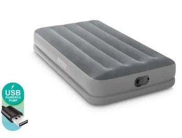 INTEX 64112 Одномісний надувний матрац з USB насосом T6768L фото