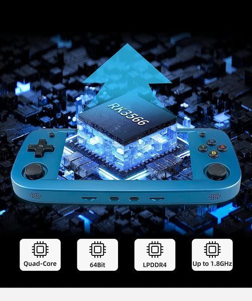 Anbernic RG503 64gb Blue Портативна ігрова приставка + 4000 ігор T4084 фото