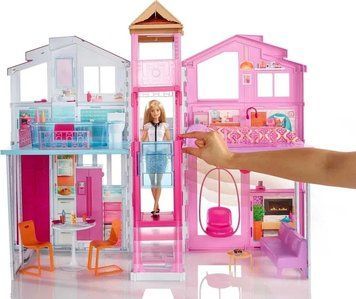 Mattel Barbie (DLY32) Townhouse dollhouse Городской дом мечты Барби для кукол Малибу с лифтом T2699K фото