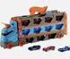 Hot Wheels 2 в 1 Автовоз-транспортер 2 м + 3 машинки Ігровий набір T2461A фото 1
