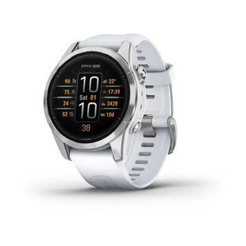 Garmin Epix Pro Gen 2 (010-02802-01) Standard Edition 42 mm Silver with Whitestone Band Умные часы T7887E фото