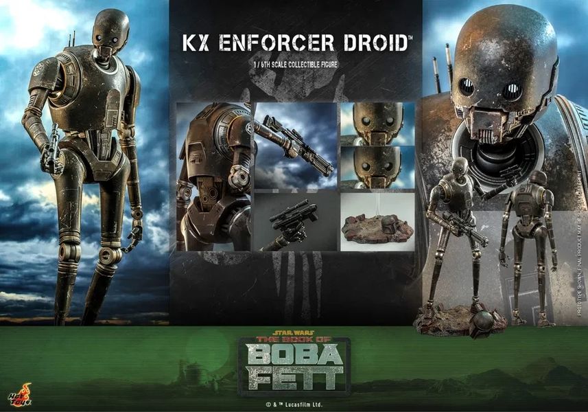 Фігурка Hot Toys 1/6 tms 72 THE BOOK OF BOBA FETT KX ENFORCER DROID T2354K фото