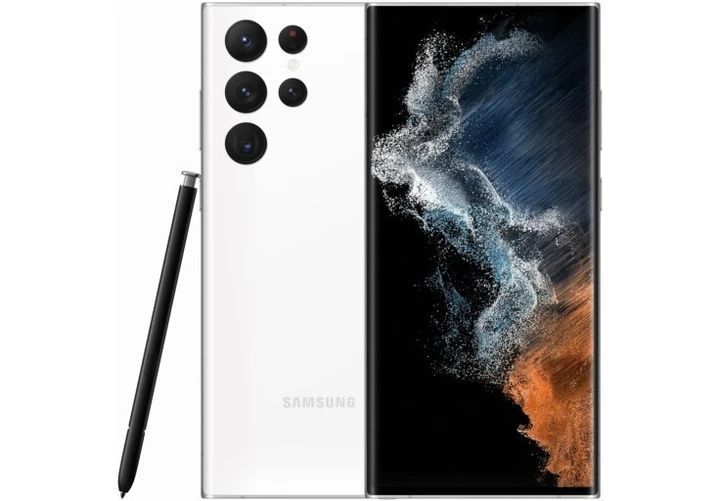 Samsung Galaxy S22 Ultra 5G 256GB SM-S908B/DS White Exynos 2200 5000 мАг T0240K фото