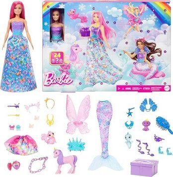 Barbie Advent Calendar with Doll Адвент календарь T1657K фото
