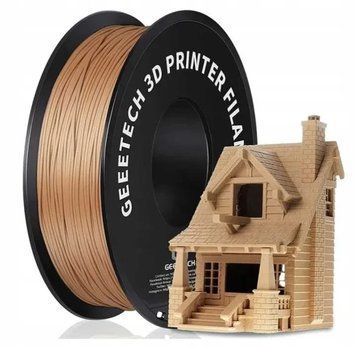 PLA пластик 1.75 мм 1 кг FILAMENT для 3D принтера GEEETECH WOOD Дерево T7813K фото