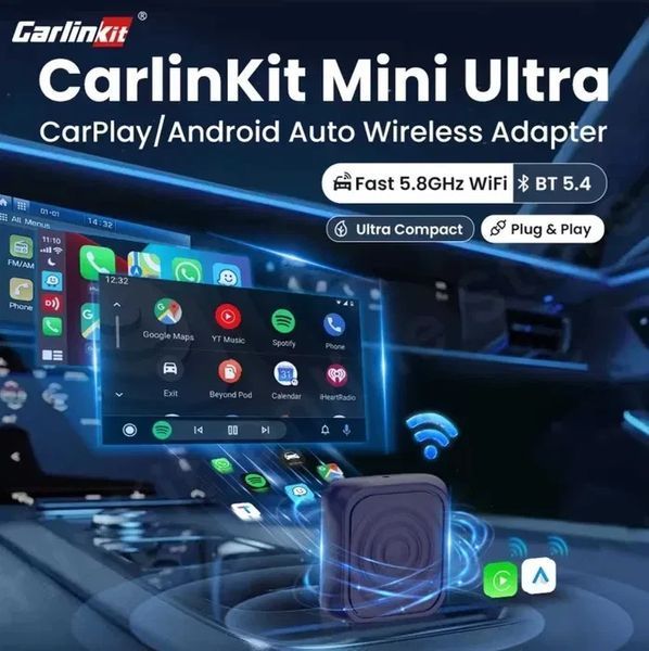 Carlinkit Mini Ultra 2025 Адаптер для беспроводного подключения смартфона T2912K фото