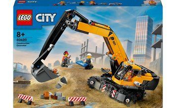 Конструктор LEGO City Жовтий будівельний екскаватор (60420) T1442K фото