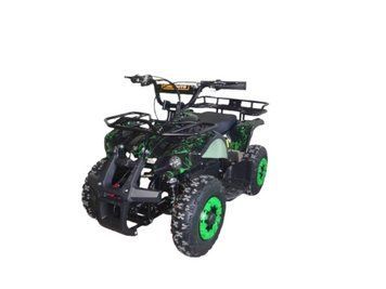 Crosser 36В 800Вт - Зеленый с защитой колёс 2026! Квадроцикл электрический детский T2999D фото