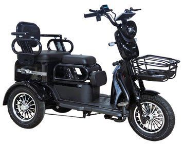 Corso Protex Power, двигатель 1200W, акум. 72V/24Ah литий-железно-фосфатный Black Электроскутер трехколесный трицикл T2330D фото