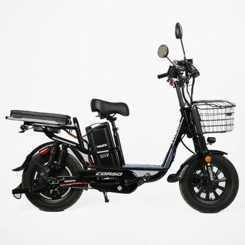 Corso &laquo;Truck&raquo; 16" дюймов +КОРЗИНА, рама стальная, двигатель 1000W, акум. 60V26Ah литиевый TR-10723 Электровелосипед T1644D фото