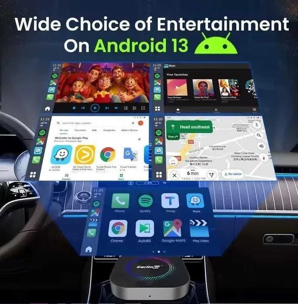 CarlinKit S2F TBox 8gb / 128gb - Carplay/YouTube/Netflix Адаптер для беспроводного подключения смартфона T3962K фото
