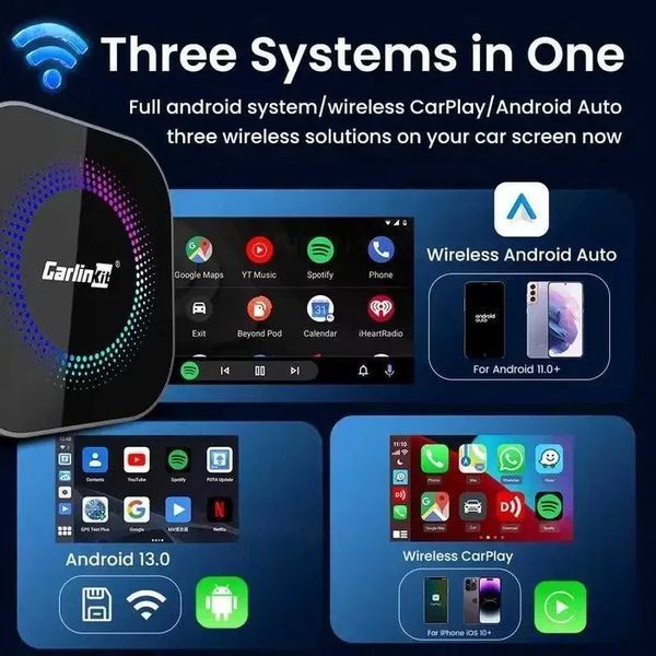 CarlinKit S2F TBox 8gb / 128gb - Carplay/YouTube/Netflix Адаптер для беспроводного подключения смартфона T3962K фото