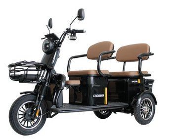 Crosser TR-4 VAGON Мотор 1000W, 72V 24Ah (6 АКБ графенов ) Black Електроскутер триколісний T2210D фото