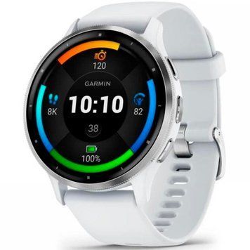 Garmin Venu 3 Silver Stainless Steel Bezel with Whitestone Case and Silicone Band 010-02784-00/50 Умные часы T3190K фото