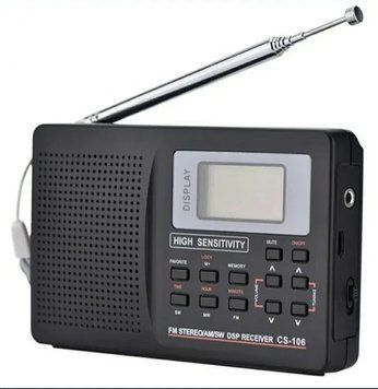 CS-106 FM 64-108/СВ/КВ 2x1,5В Всехвильовий цифровий радіоприймач T3377K фото