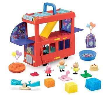 Праздничный Автобус для вечеринки Свинка Пеппа 2 в 1 Peppa Pig Peppa's 2-in-1 Игровой набор T8907K фото