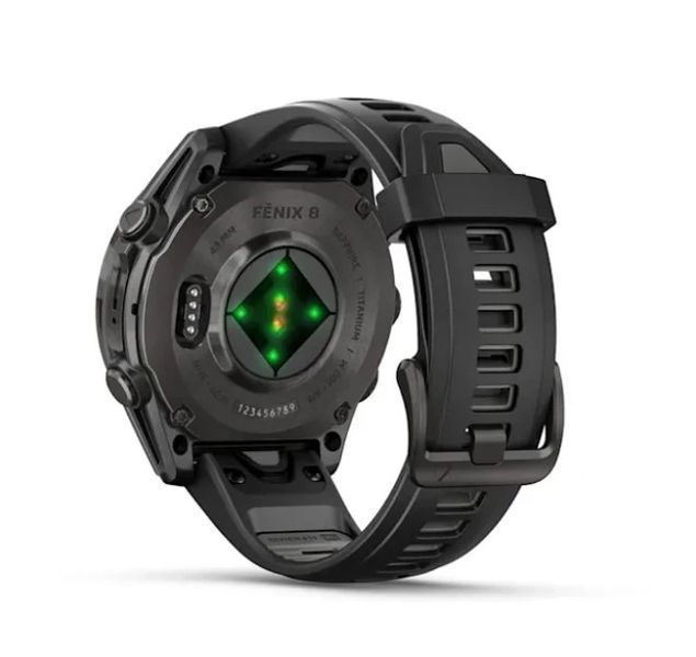 Garmin Fenix 8 43mm Sapphire Carbon Gray DLC Tit. w. Black/Pebble Gray S. Band 010-02903-20/21 Розумний годинник T8869K фото