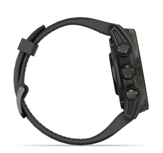 Garmin Fenix 8 43mm Sapphire Carbon Gray DLC Tit. w. Black/Pebble Gray S. Band 010-02903-20/21 Розумний годинник T8869K фото