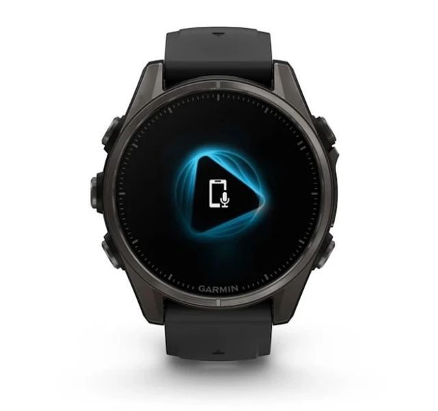 Garmin Fenix 8 43mm Sapphire Carbon Gray DLC Tit. w. Black/Pebble Gray S. Band 010-02903-20/21 Розумний годинник T8869K фото