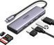 Ugreen 6-в-1 Type-C HDMI 4k 60hz USB 3.0 USB-хаб T7518K фото 1