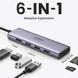 Ugreen 6-в-1 Type-C HDMI 4k 60hz USB 3.0 USB-хаб T7518K фото 3